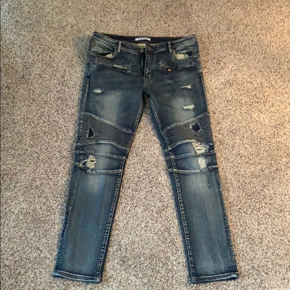 Men's Distressed Jeans